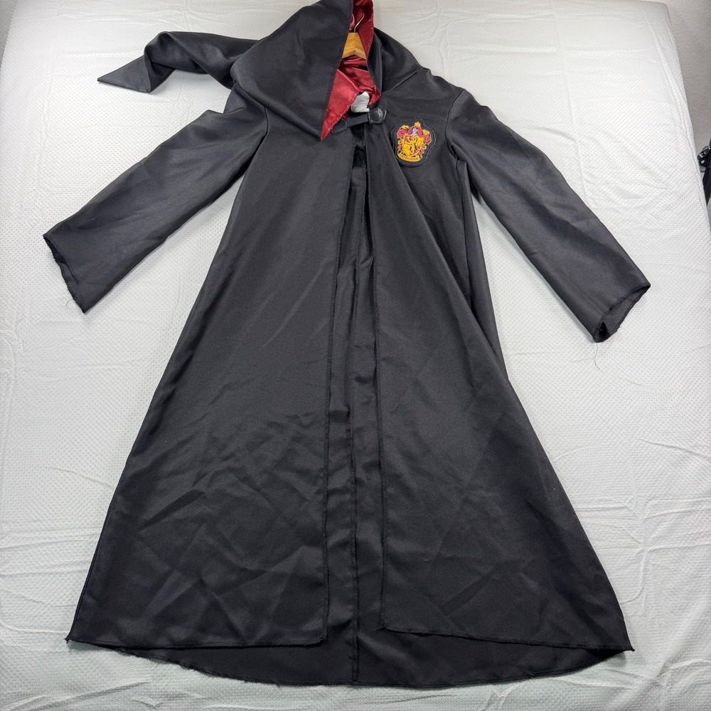 Harry Potter Gryffindor Robe Costume Kids Large 10 12 Hooded Disguise World